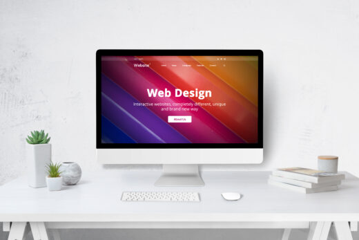 site vitrine, web design, ordinateur, création, marketing